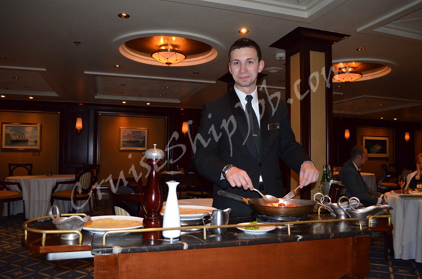 Celebrity Cruises Head Waiter - Chef de Rang.